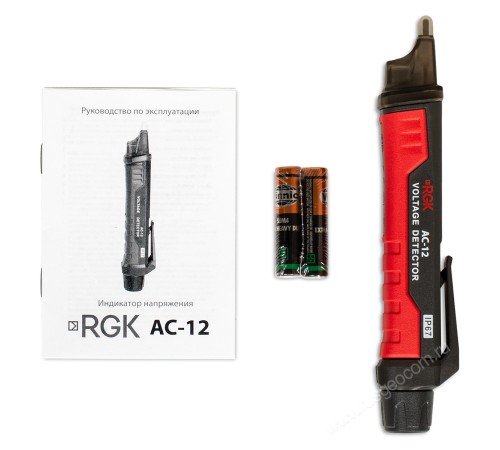 Комплект индикатора напряжения RGK AC-12 и рулетка R-3 Комплект индикатора напряжения RGK AC-12 и рулетка R-3