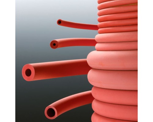 Шланг резиновый Deutsch & Neumann вакуумный, внутренний диаметр 5 мм, толщина стенок 4,0 мм, красный