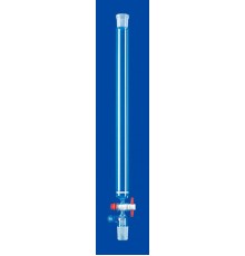 Хроматографическая колонка Lenz 400 мм, 280 мл, NS29/32, с фриттой, PTFE кран, боковой отвод GL18, стекло