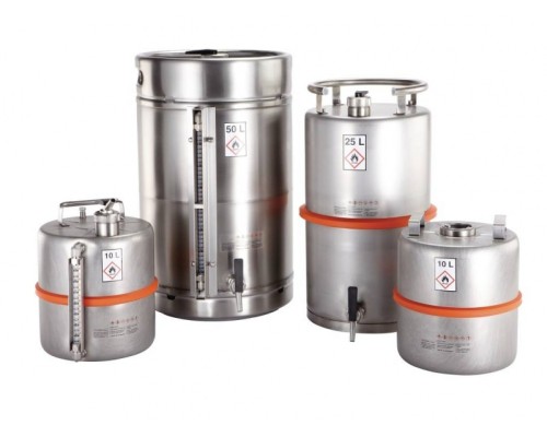Защитный контейнер Burkle из нержавеющей стали для хранения ЛВЖ 25 литров (Артикул 2601-4025)