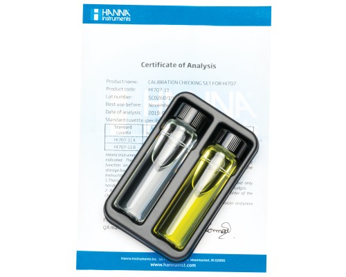 HI707-11 Набор для проверки калибровки нитритов с низким диапазоном Checker® HC